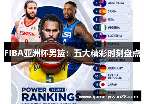 FIBA亚洲杯男篮：五大精彩时刻盘点